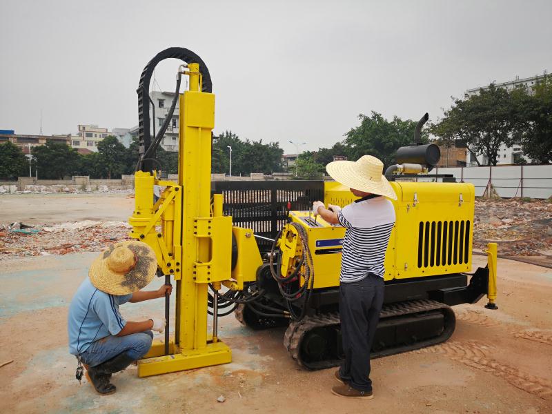 GL50土壤钻机在深圳的施工现场